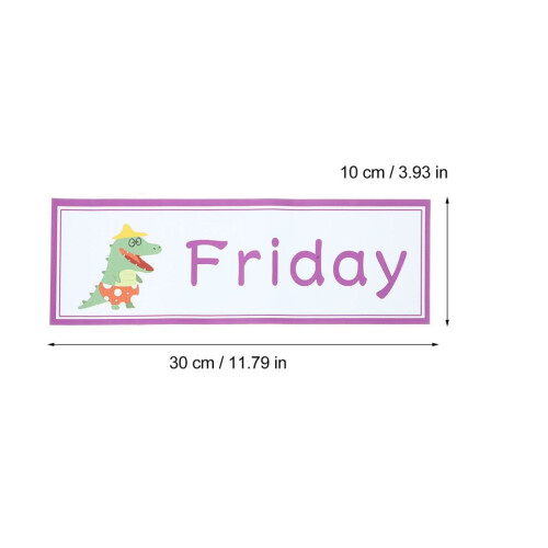 7- . wall decals weekdays, self-adhesive, for classrooms 1