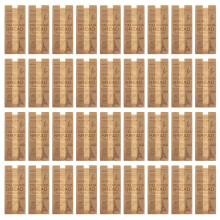 1 set van 50 driedimensionale kraftpapieren verpakkingstassen voor