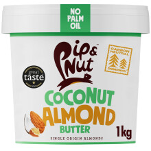 Pip & Nut - Coconut Almond Butter (1kg) | Natural Nut Butter, No Palm Oil, No Added Sugar, Hi-Oleic Almonds, High in Unsaturated Fats, Gluten Free,