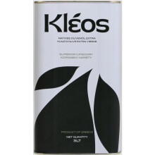 Kleos Extra Virgin Olive Oil 3 Liter - Cold-Pressed Greek Olive Oil from Koroneiki Olives - Premium Quality