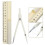 Multifunctional compass stationery set with ruler for 3