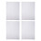 20 self-adhesive transparent book covers for 5