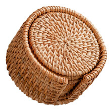 1 Set gewebte Jute-Untersetzer, hitzebeständige Becherhalter