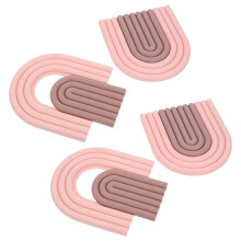 4 Stück Silikon-Hitzeschutzpads, rutschfeste Untersetzer