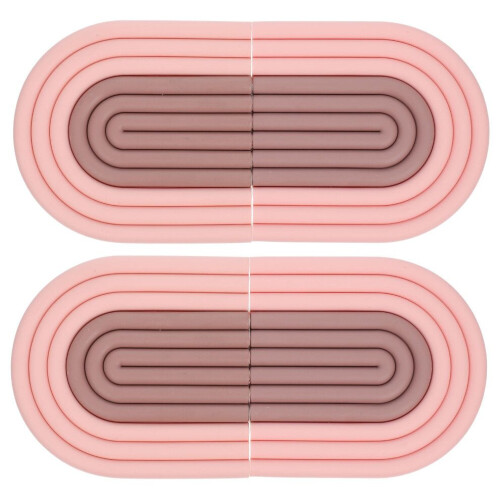 4 Stück Silikon-Hitzeschutzpads, rutschfeste Untersetzer 1