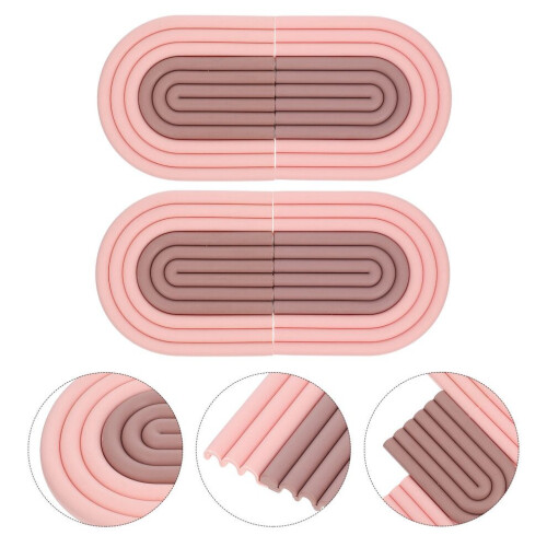 4 Stück Silikon-Hitzeschutzpads, rutschfeste Untersetzer 2