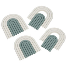 4 Stück Silikon-Hitzeschutzpads, rutschfeste Untersetzer