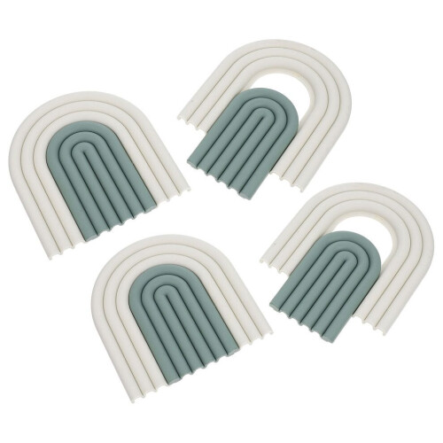 4 Stück Silikon-Hitzeschutzpads, rutschfeste Untersetzer