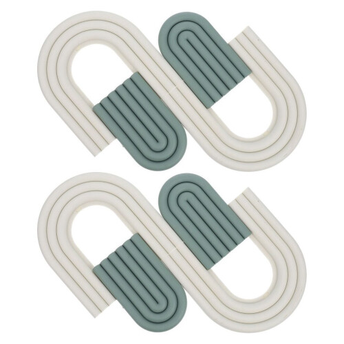 4 Stück Silikon-Hitzeschutzpads, rutschfeste Untersetzer 2