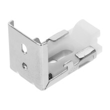 Juego de 6 herrajes de techo para cortinas, de plástico, para montaje en pared