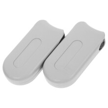 Juego de 6 herrajes de techo para cortinas, de plástico, para montaje en pared