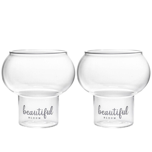 2 transparente Cocktailbecher, Pudding- und Dessertbecher 1