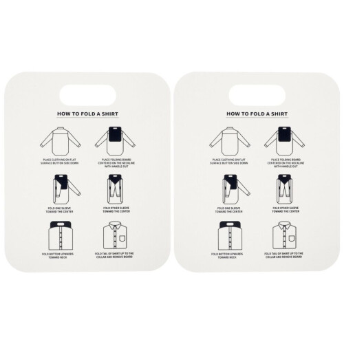 Gabarit de pliage en carton 2 pp, planche à linge simple