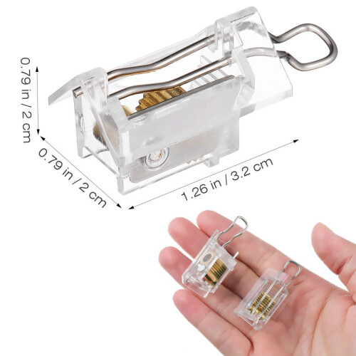 120 clips de plástico transparente para persianas de madera. 2