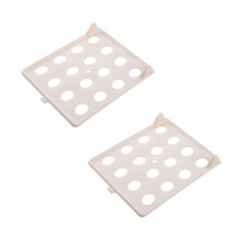 2-teiliges, stapelbares Hemden- und Pullover-Organizer-Set, beige