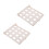 2-teiliges, stapelbares Hemden- und Pullover-Organizer-Set, beige 4
