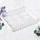 3pcs Foldable Laundry Trays Plastic White For 4