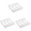 3pcs Foldable Laundry Trays Plastic White For 2
