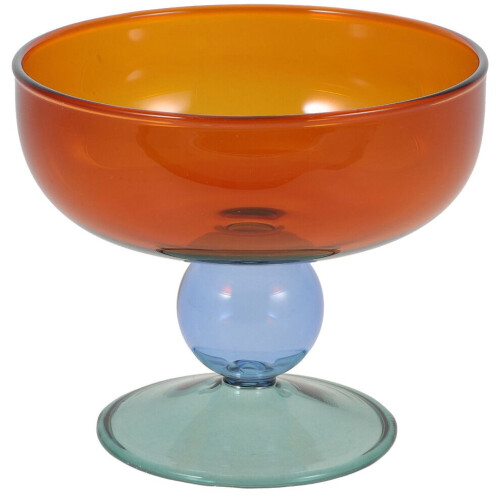 Hochfußiger Dessertglas-Eisbecher, Feinpuddingglas-Eisschale 1