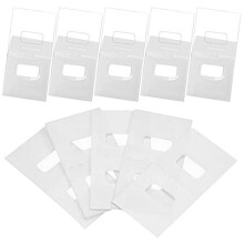 Paquete de 4 soportes blancos para persianas y cortinas