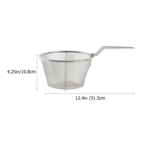 Foldable fryer basket for chicken and snacks, mesh container 2