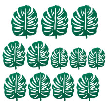 24-teiliges Monstera-Untersetzer-Set für Zuhause und Haushalt