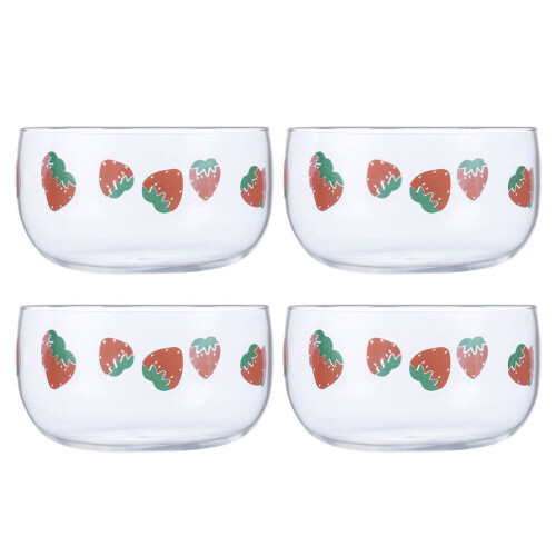 4 Schüsseln à 600 ml Erdbeereisbecher 2
