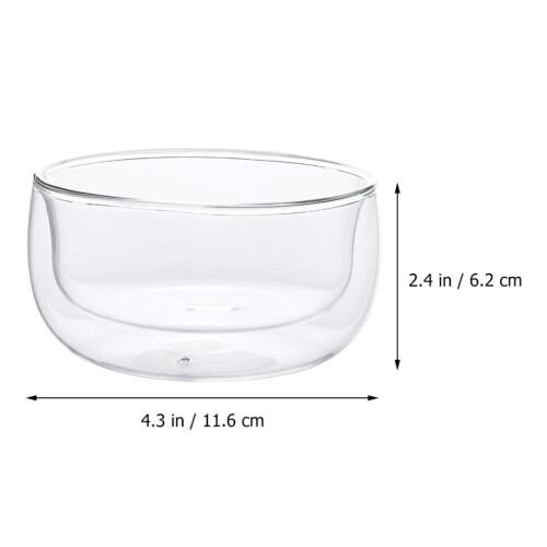 2 vasos para postre/helado, vasos para bebidas, transparentes 1