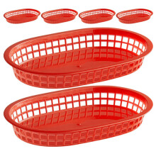6 stuks fastfoodmandjes/bakjes voor hotdogs