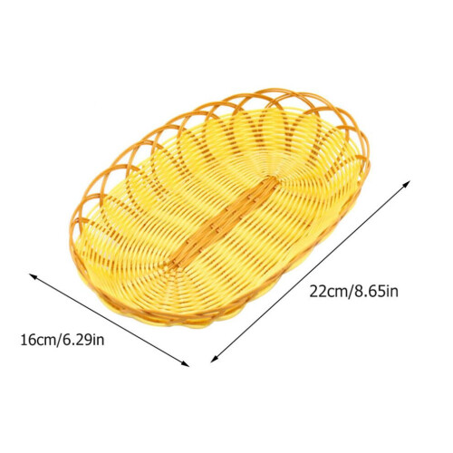 5pcs Imitation Rattan Woven Baskets for Storage 1