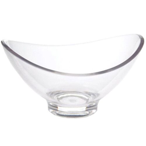 Transparent salladsskål för servering, dessertskål, 2