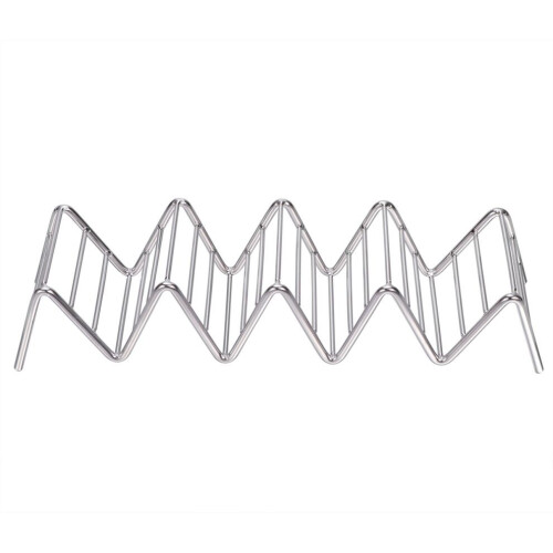 Taco-Halter 5 – für weiche und harte Tacos, silber