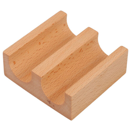 Sushi-Halter aus Holz, U-förmig, mit 2 Fächern