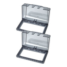 2 Waterproof socket covers, protective box for wall sockets