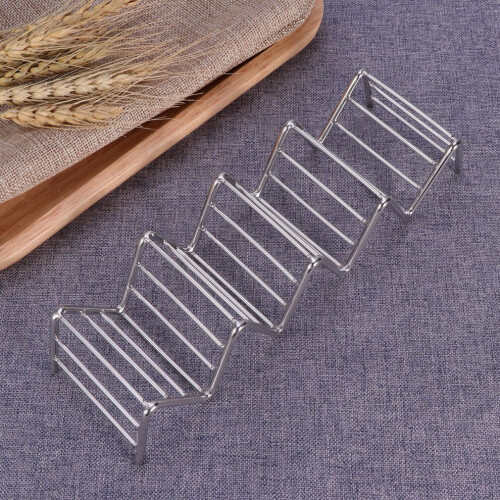 Taco-Halter 5 – für weiche und harte Tacos, silber 1