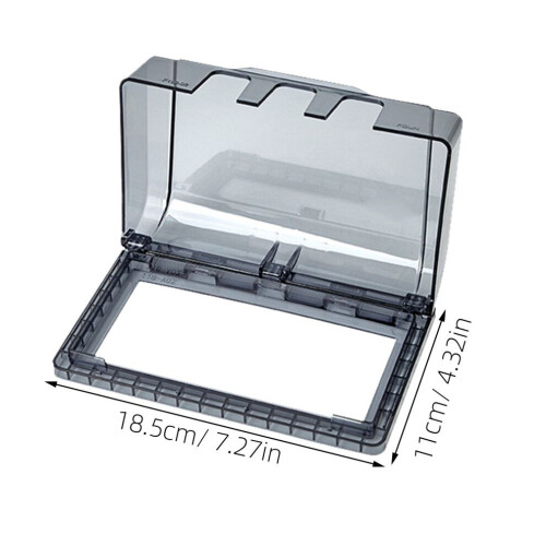 2 Waterproof socket covers, protective box for wall sockets 1