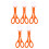 5pcs Children's Insect Clips Scissors Catching Hooks Plastic 3