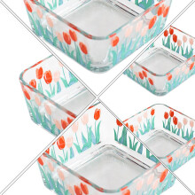 Cuenco transparente para ensalada y postre