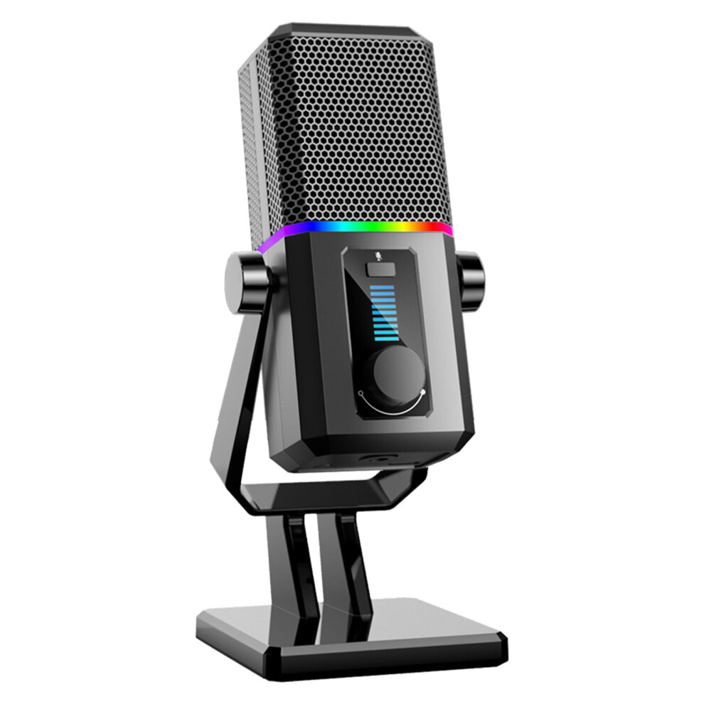 Usb Gaming Microphone Noise Cancelling Desktop Mic With For Conference Online Course Studio Light 9105992045792