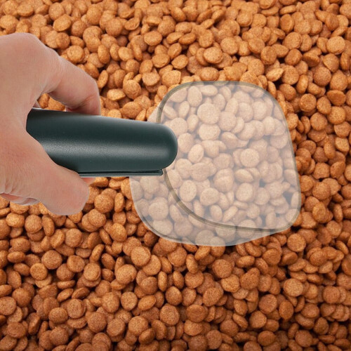 1 plastic feeding spoon for cats, portion spoon 1