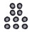 10 chignons en filet noir pour danse classique 1