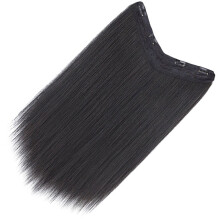 Hair extensions with clip closure for
