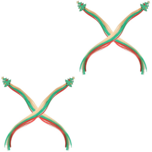4 Children's Hair Extensions with Clips For 2