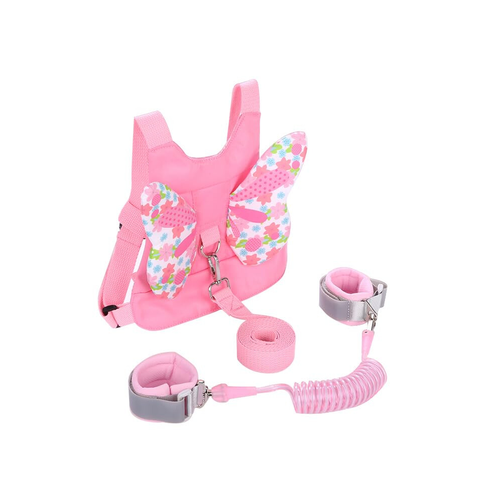 Toddler Leash Harness And Anti Lost Wrist Link, 3 In 1 Backpack Leash For Toddlers Kids Baby Girls, Child Safety Harnesses And Leash, Anti Pandaear