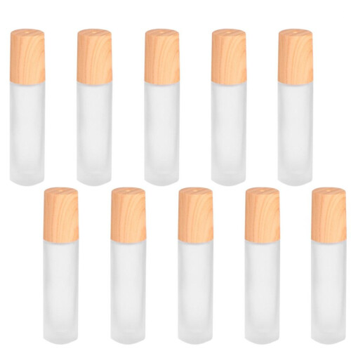 Mlins 10 Empty Roller Bottles for Essential Oils Aromatherapy