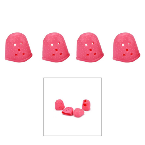 4 Guitar Thimbles Protective Covers Protective Tips Office Rose