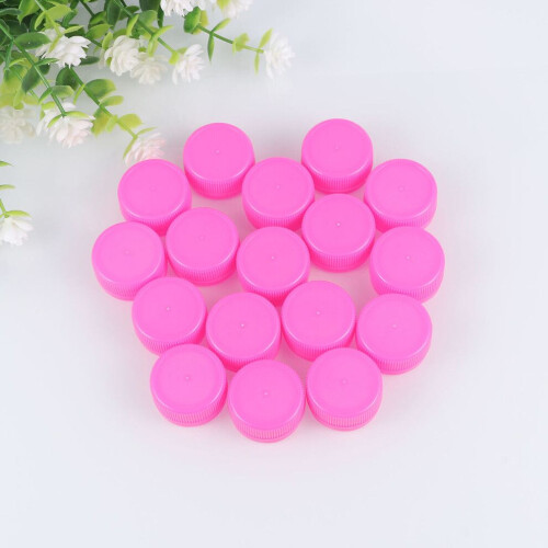 100 st plastlock till dricksflaskor, källvattenflaska, rosa 2