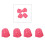 4 Guitar Thimbles Protective Covers Protective Tips Office Rose 4