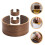 3 houten isolerende bekerhoezen 4