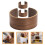 3 houten isolerende bekerhoezen 3